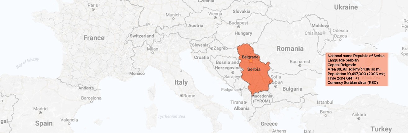 Serbia location